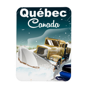 Québec Kanada Vintage-Reiseposter Magnet