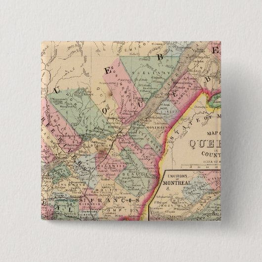 Quebec Karte von Mitchell Button (Vorderseite)