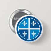 Quebec, La Belle Province Button (Vorne & Hinten)