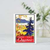 Quebec, Landschaft, Kanada, Natur, Vintage Postkarte (Stehend Vorderseite)