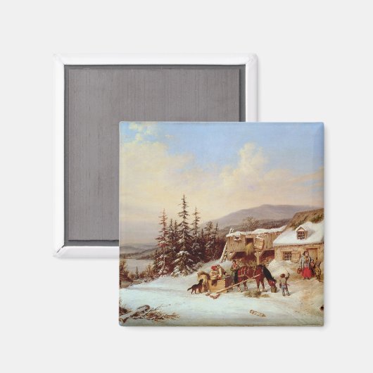 Quebec Magnet (Vorderseite/Rückseite)