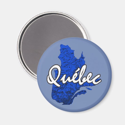Quebec Magnet (Vorderseite/Rückseite)