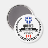 Quebec Magnet (Vorderseite/Rückseite)