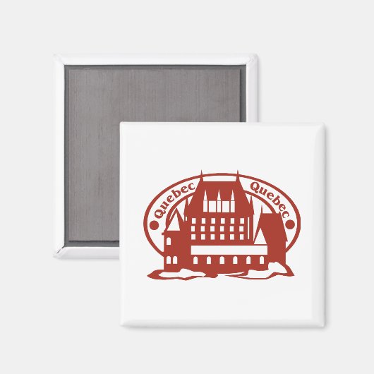 Quebec Magnet (Vorderseite/Rückseite)