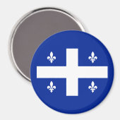 Quebec-Magnet Magnet (Vorderseite/Rückseite)