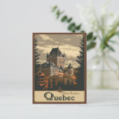 Quebec, Majestät von Le Château Frontenac, Kanada Postkarte (Stehend Vorderseite)