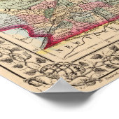 Quebec Map von Mitchell Poster (Ecke)