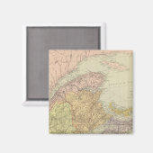 Quebec, New Brunswick, Nova Scotia Magnet (Vorderseite/Rückseite)