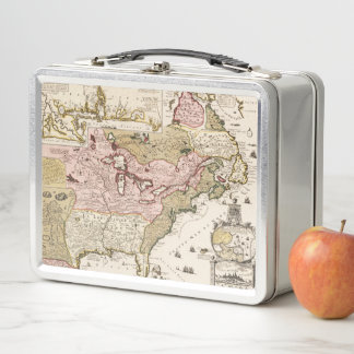 Quebec/Nouvelle-France mittelalterliche französisc Metall Lunch Box