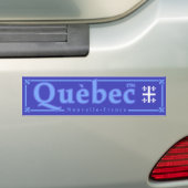 Québec. Nouvelle-Frankreich Autoaufkleber (Auf Auto)