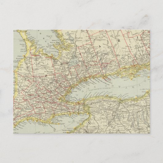 Quebec, Ontario, Kanada Postkarte (Vorderseite)