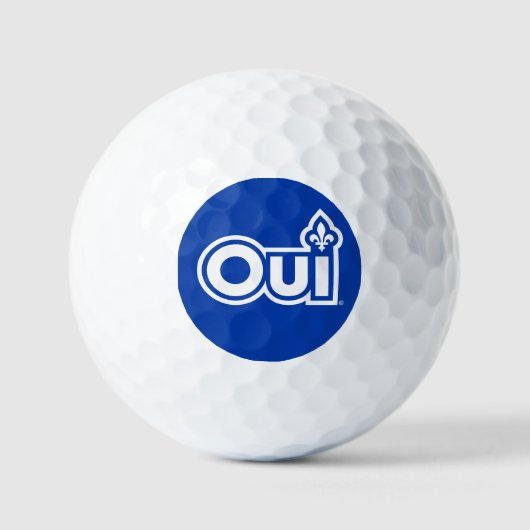 Quebec OUI Golfball (Vorderseite)