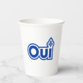 Quebec OUI Pappbecher (Vorderseite)