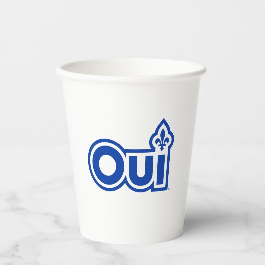 Quebec OUI Pappbecher (Vorderseite)