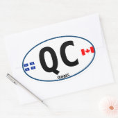 Quebec Oval Sticker (Umschlag)