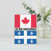 Quebec Postcard Postkarte (Stehend Vorderseite)