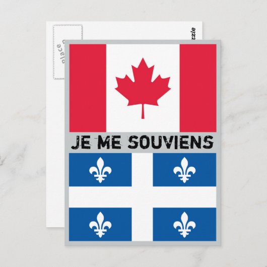 Quebec Postcard Postkarte (Vorne/Hinten)