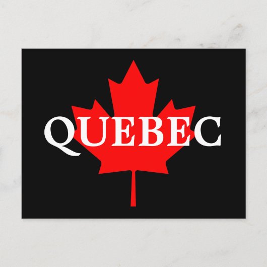 QUEBEC POSTKARTE (Vorderseite)