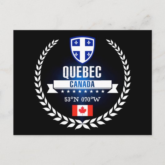 Quebec Postkarte (Vorderseite)