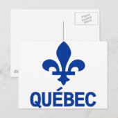 Quebec Postkarte (Vorne/Hinten)