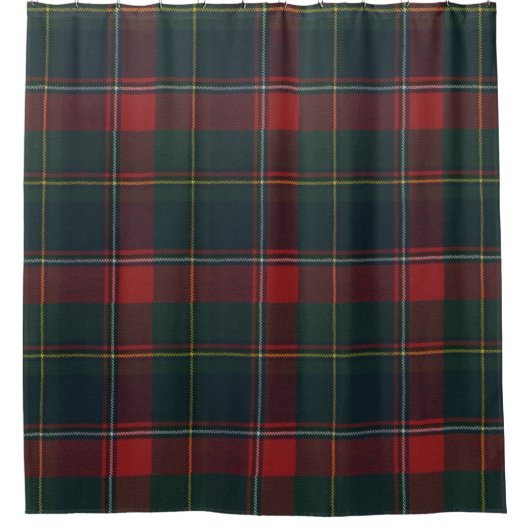 Quebec Provincial Tartan Duschvorhang (Vorderseite)