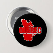 Quebec-Provinz Button (Vorne & Hinten)