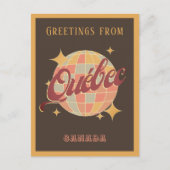 Québec Quebec Canada Retro Postcard Postkarte (Vorderseite)