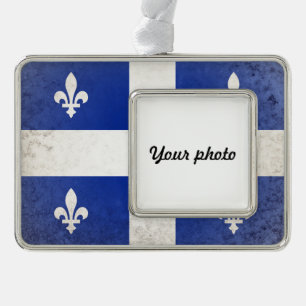 Quebec Rahmen-Ornament Silber