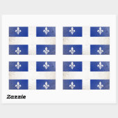 Quebec Rechteckiger Aufkleber (Blatt)