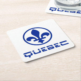 Quebec Rechteckiger Pappuntersetzer