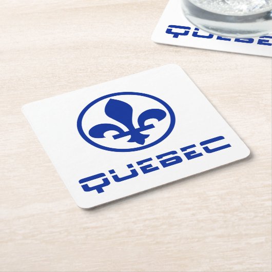 Quebec Rechteckiger Pappuntersetzer (angewinkelt)