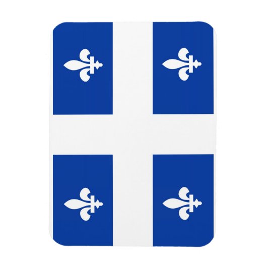Quebec-Region Kanadas Landesflagge Magnet (Vertikal)