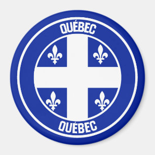 Quebec-RundEmblem Magnet