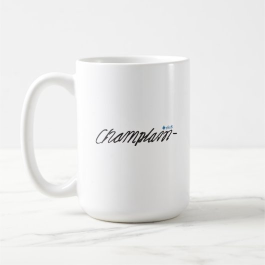 Québec Samuel de Champlain 1608 Französische Unter Kaffeetasse (Links)