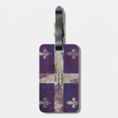 Quebec-Schmutzflagge - Gepäckanhänger (Rückseite vertikal)