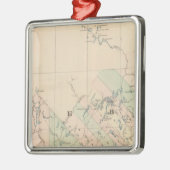 Quebec Silbernes Ornament (Links)