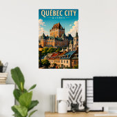 🏰 Québec-Stadt Chateau Frontenac Poster (Heimbüro)