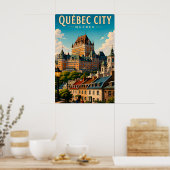 🏰 Québec-Stadt Chateau Frontenac Poster (Küche)