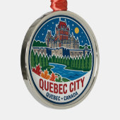 Québec Stadt Kanada Ornament Aus Metall (Rechts)
