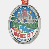 Québec Stadt Kanada Ornament Aus Metall (Links)