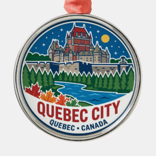 Québec Stadt Kanada Ornament Aus Metall