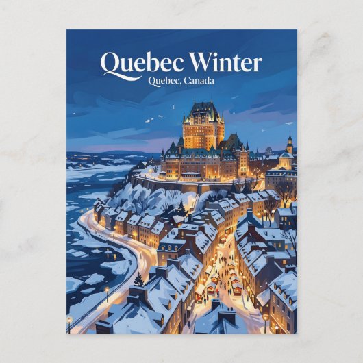 Québec Stadt Kanada Postkarte (Vorderseite)