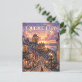 Québec Stadt Kanada Postkarte (Stehend Vorderseite)