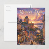 Québec Stadt Kanada Postkarte (Vorne/Hinten)