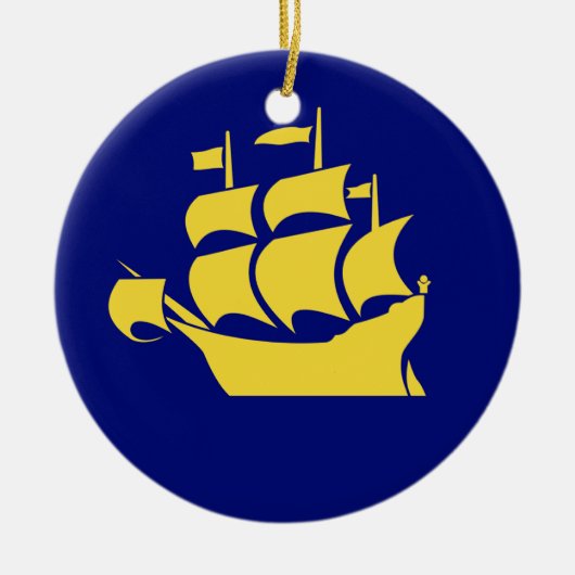 QUÉBEC-STADT KERAMIK ORNAMENT (Vorne)