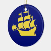 QUÉBEC-STADT KERAMIK ORNAMENT (Links)