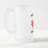 Quebec Stadt Polnisch Kanadisches Leaf Mattglas Bierglas (Links)