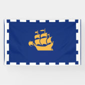 QUÉBEC-STADTflagge Banner (Horizontal)