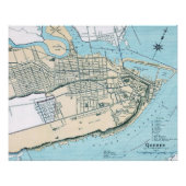 Quebec Stadtplan 1906 Glossy Poster (Vorderseite)