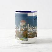 Québec-StadtTasse Zweifarbige Tasse (Mittel)